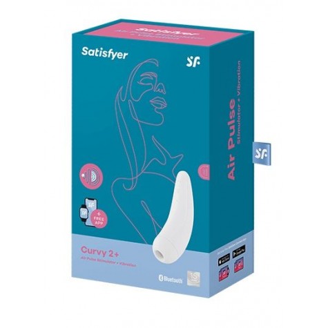 Белый вакуум-волновой стимулятор Satisfyer Curvy 2+