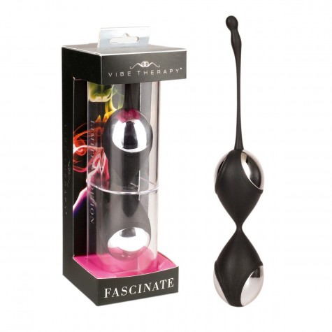 Чёрные вагинальные шарики Fascinate Limited Edition