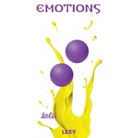 Фиолетовые вагинальные шарики без сцепки Emotions Lexy Medium